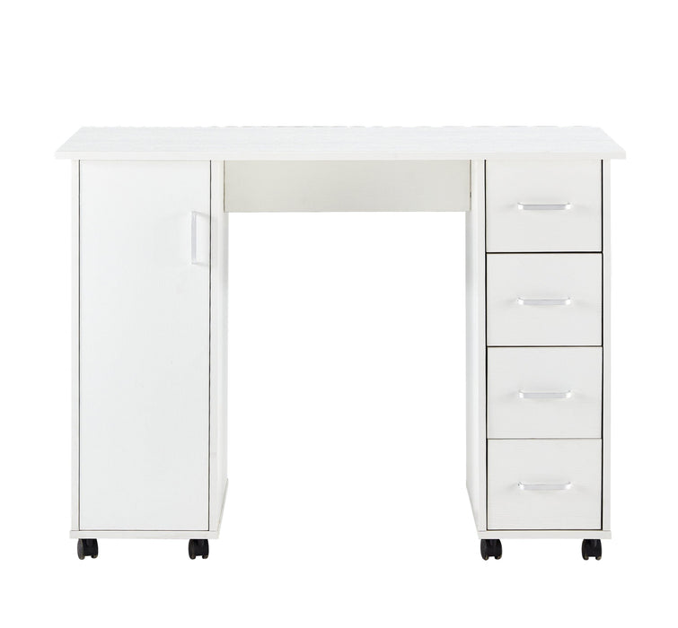 Home Office Computer Desk Table with Drawers White 41.73‘’L 17.72''W 31.5''H