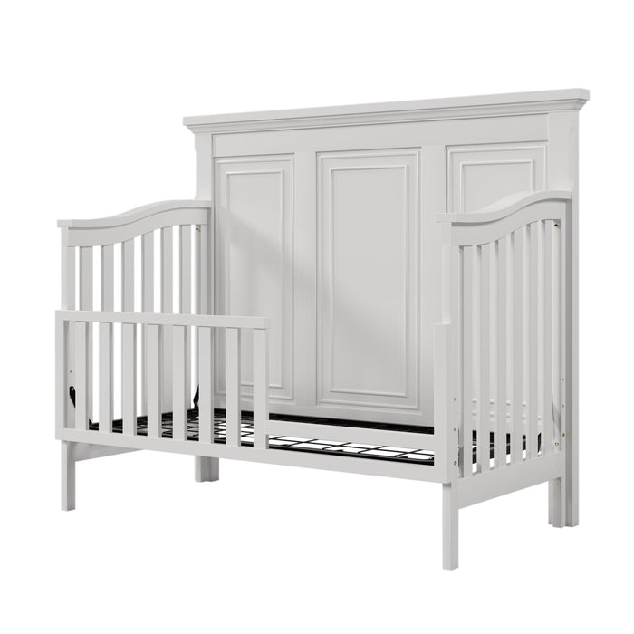 Toddler Bed Safety Guard Rails for Convertible Crib,White