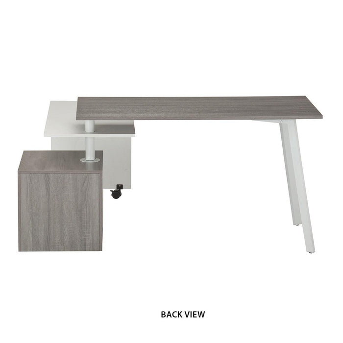 Techni Mobili Rotating Multi-PositionalModern Desk, Grey