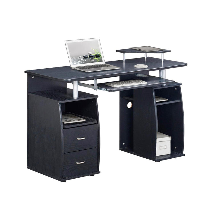 Techni Mobili Complete Computer Workstation Desk WithStorage, Espresso