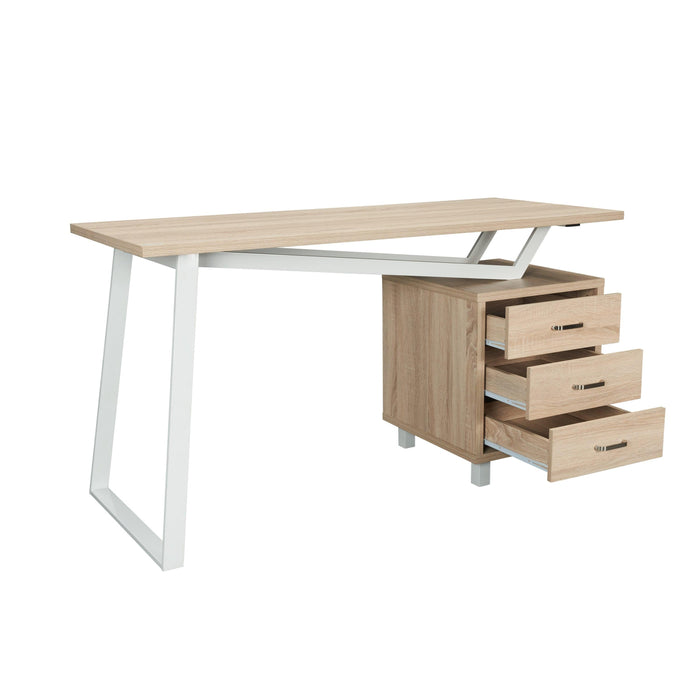 Techni MobiliModern Design Computer Desk withStorage, Sand