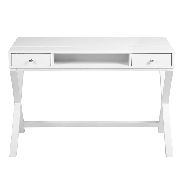 Lift Desk with 2 DrawerStorage, Computer Desk with Lift Table Top, Adjustable Height Table for Home Office, Living Room,white