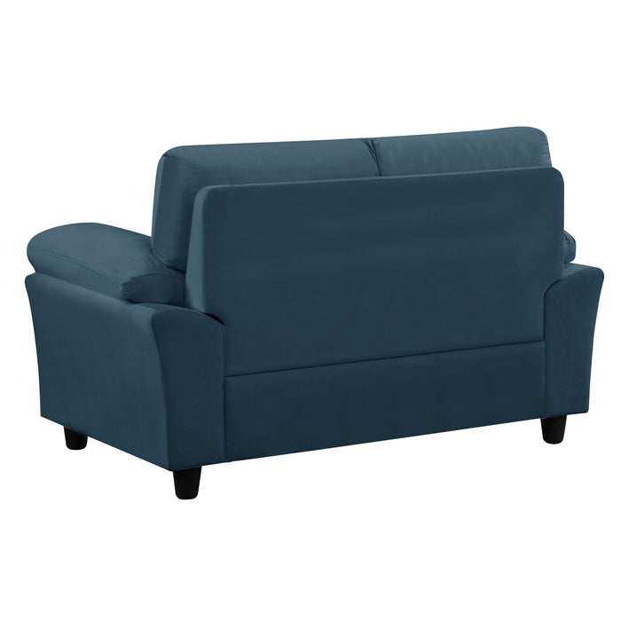 2-Seat Cloud Couch Loveseat sofa  for Living Room, Bedroom, Office, Blue