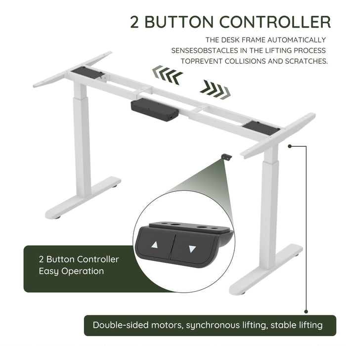 Electric Stand up Desk Frame - ErGear Height Adjustable Table Legs Sit Stand Desk Frame Up to  Ergonomic Standing Desk Base Workstation Frame Only