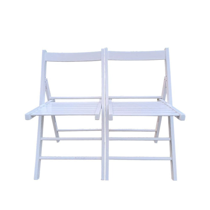 FOLDING CHAIR-2/S, FOLDABLE STYLE -WHITE