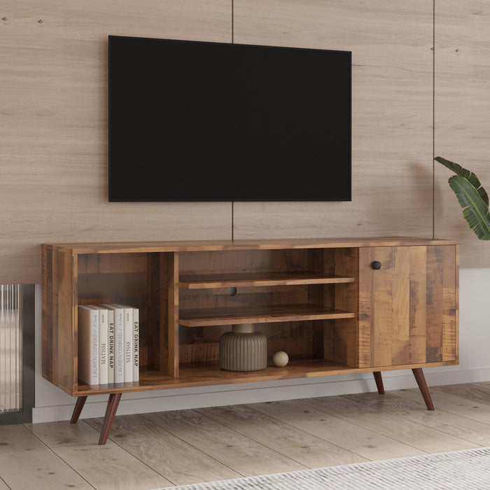 TV Stand Use in Living Room Furniture with 1Storage and 2 shelves Cabinet, high quality particle board,fir wood