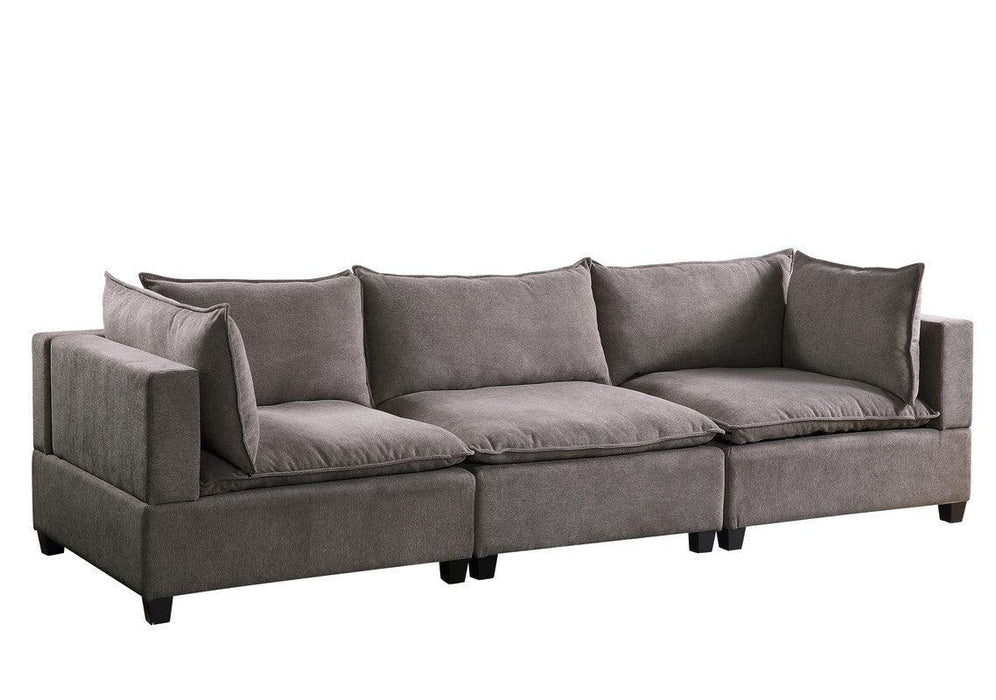 Madison Light Gray Fabric Sofa Couch