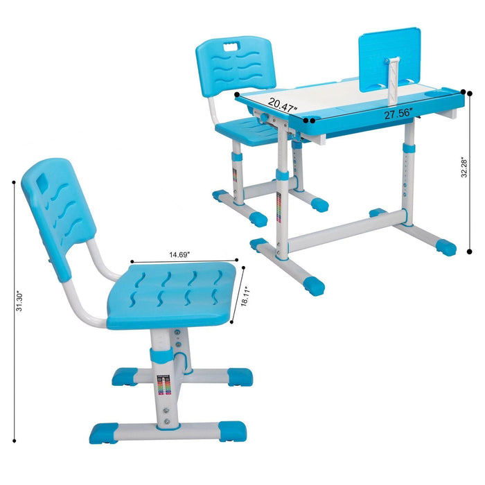 Child lift learning desk and chair Kit