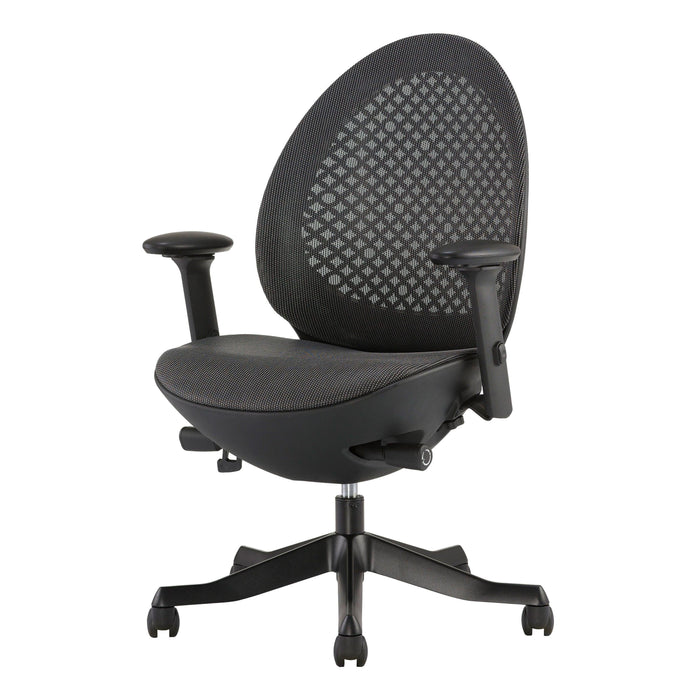 Techni Mobili Deco LUX Executive Office Chair, Black