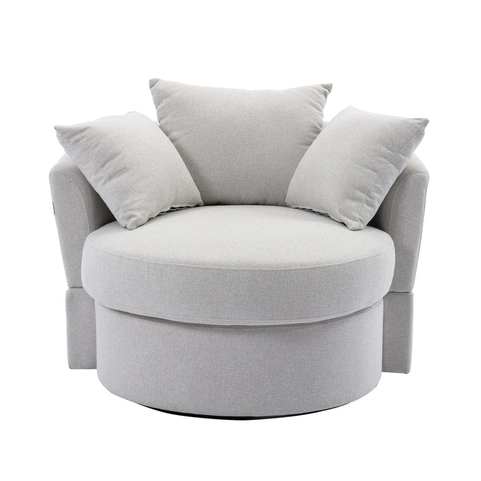 Modern  Akili swivel accent chair  barrel chair  for hotel living room /Modern  leisure chair