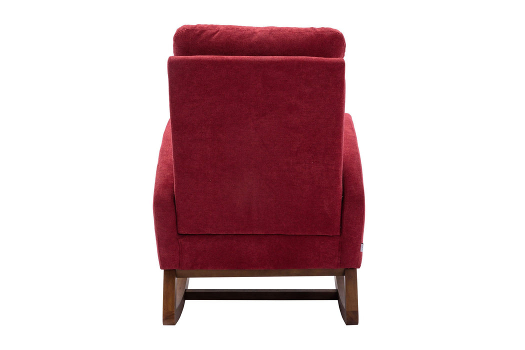 living  room Comfortable  rocking chair  living room chair  Red