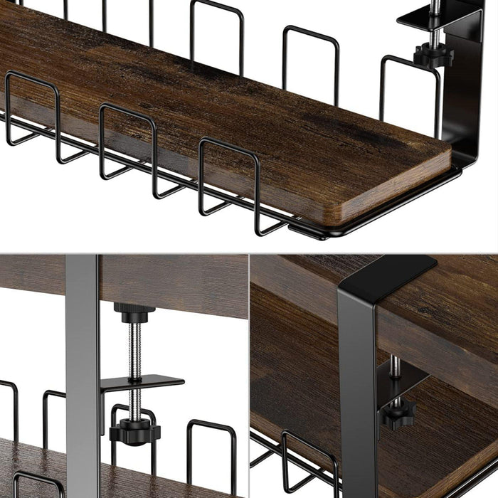 Under Desk WireStorage Rack Under Desk Cable Organizer Wire Cable Tray