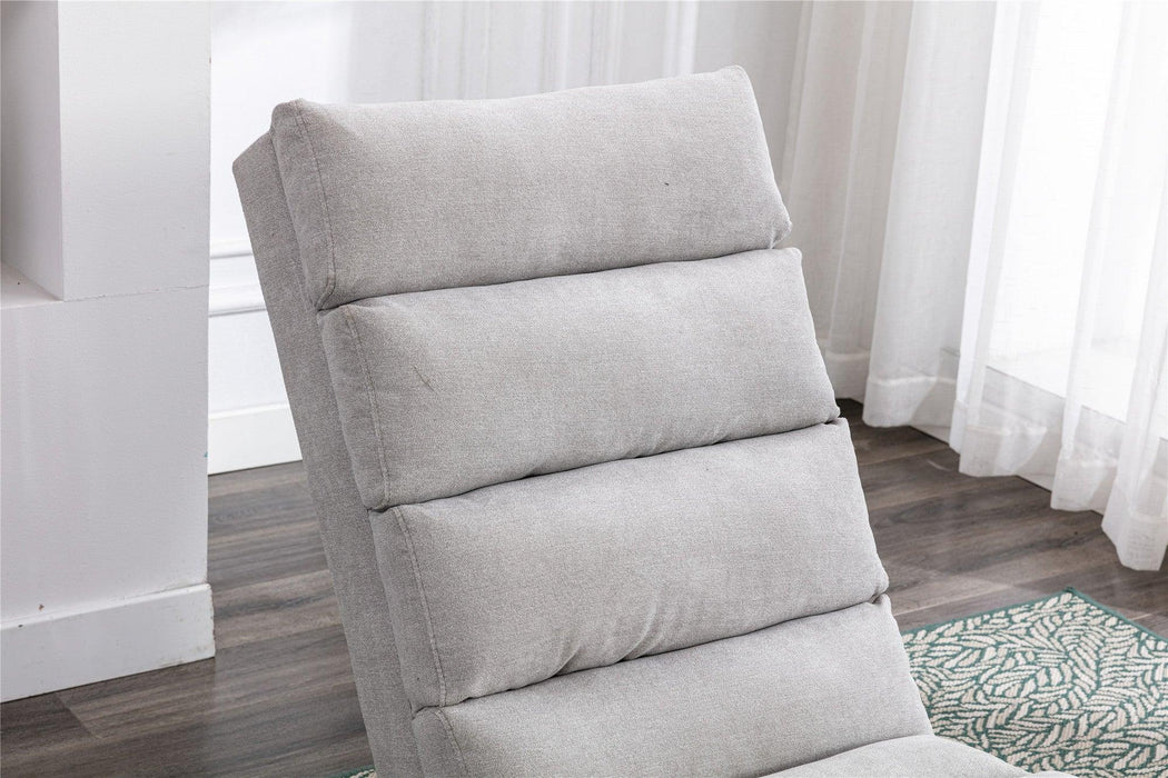 Linen Chaise Lounge Indoor Chair,Modern Long Lounger for Office or Living Room