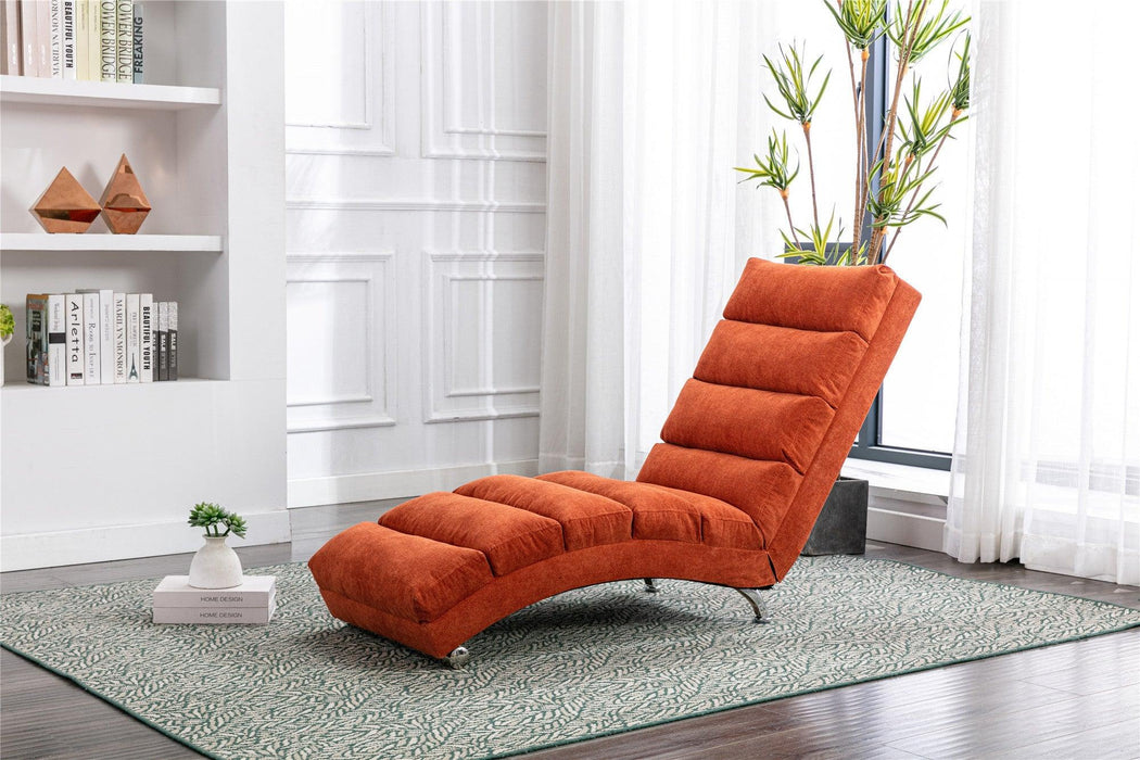 Linen Chaise Lounge Indoor Chair,Modern Long Lounger for Office or Living Room