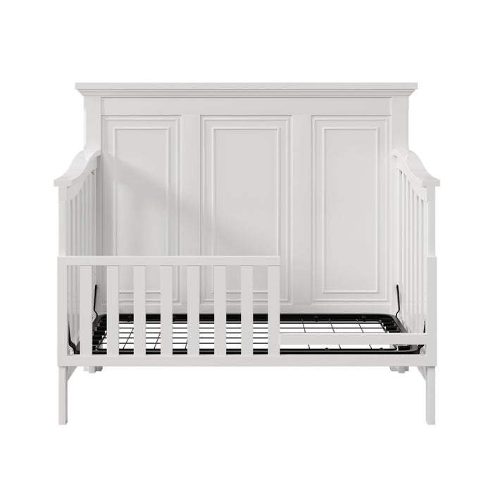 Toddler Bed Safety Guard Rails for Convertible Crib,White