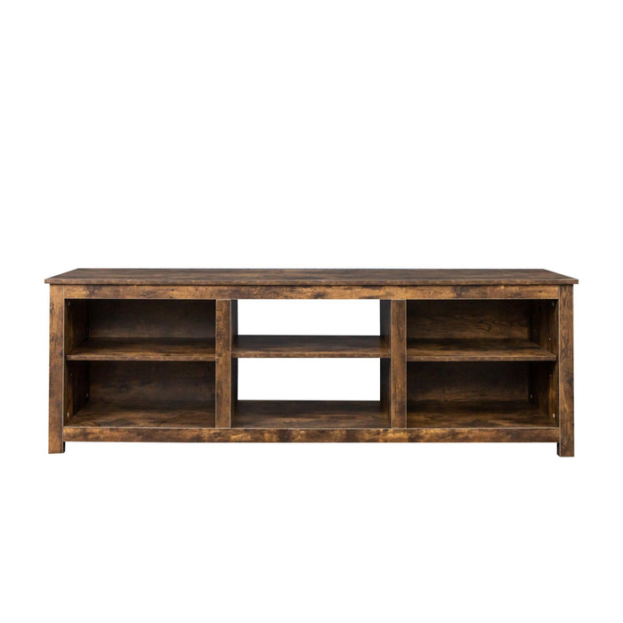 Living room TV stand furniture with 6Storage compartments and 1 shelf cabinet, high-quality particle board