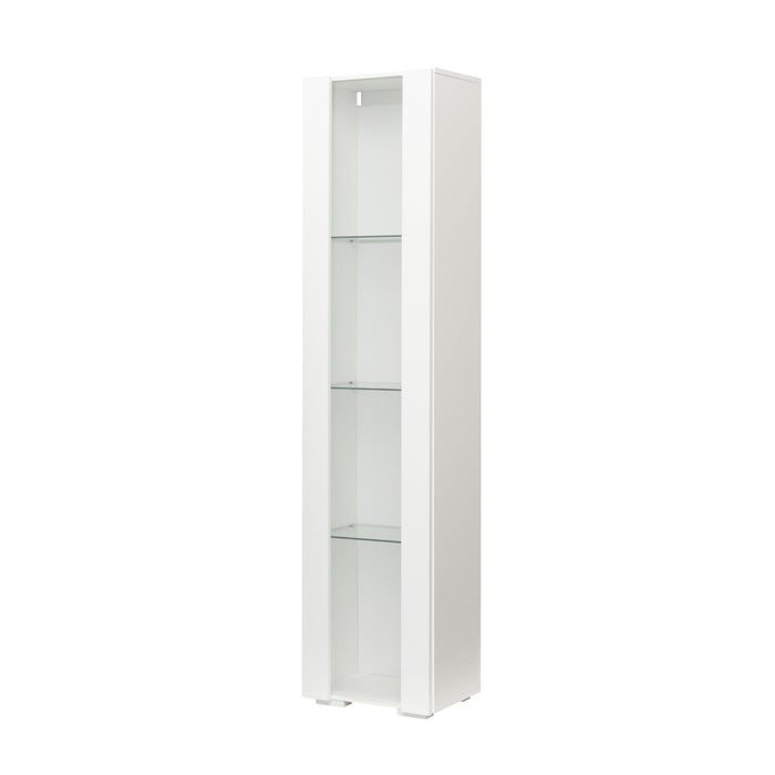 Side cabinet with aluminum strip lamp,