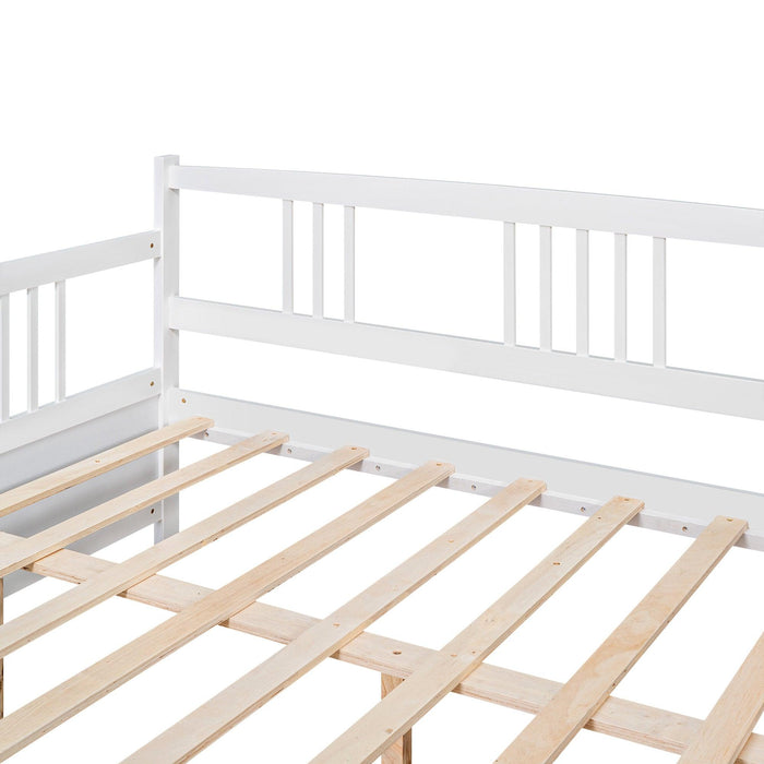 Full Size Daybed with Support Legs, Espresso