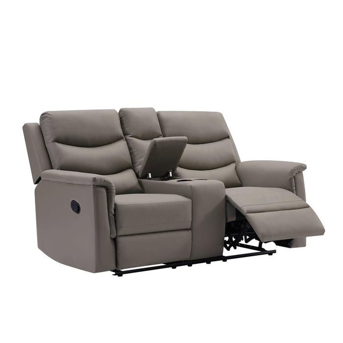 2-SEATER MOTION SOFA GREY PU