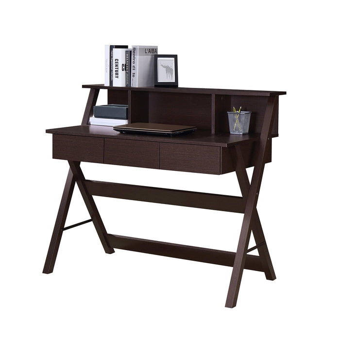 Techni Mobili Writing Desk withStorage, Wenge