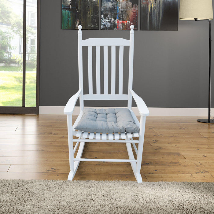 wooden porch rocker chair  WHITE