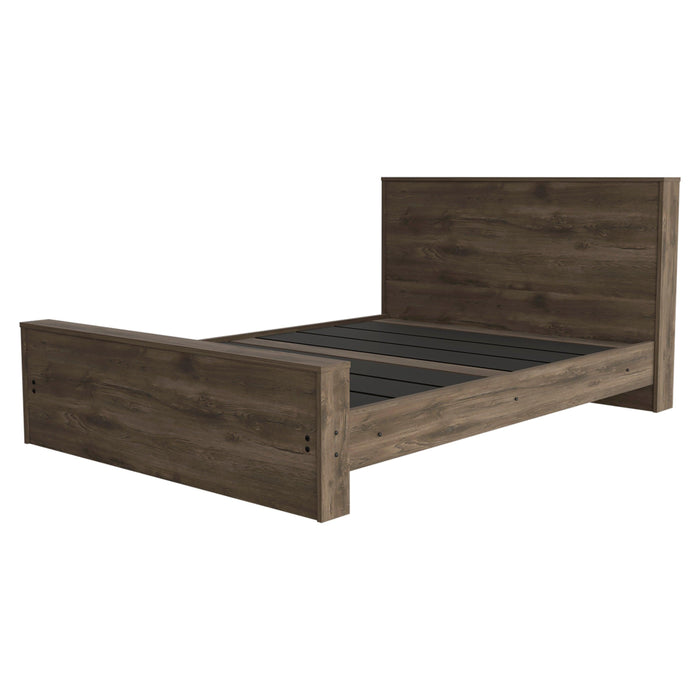 Monroe Rectangle Full Bed Frame Dark Brown