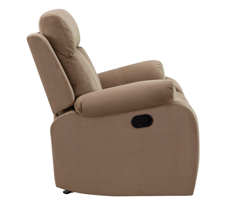 Global United Reclining Transitional Microfiber Fabric Chair