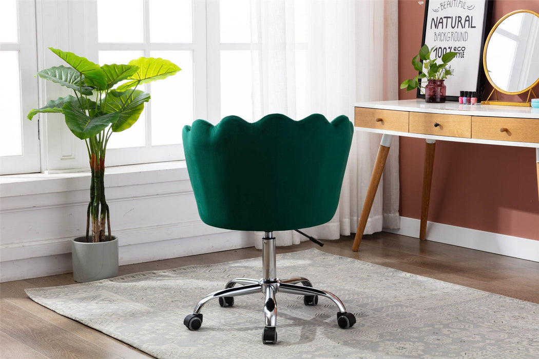 Swivel Shell Chair for Living Room/Bed Room,Modern Leisure office Chair  Green