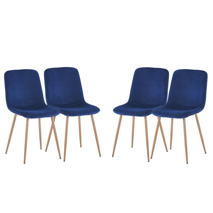 Dining Chair 4PCS（BLUE），Modern style，New technology.Suitable for restaurants, cafes, taverns, offices, living rooms, reception rooms.