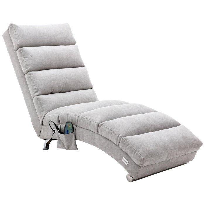 Linen Chaise Lounge Indoor Chair,Modern Long Lounger for Office or Living Room