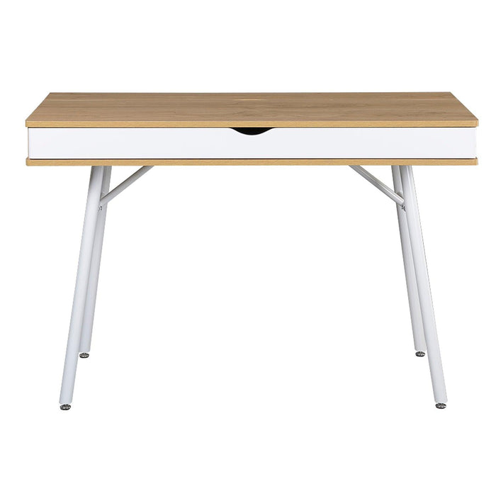 Techni MobiliModern MultiStorage Computer Desk withStorage, Pine