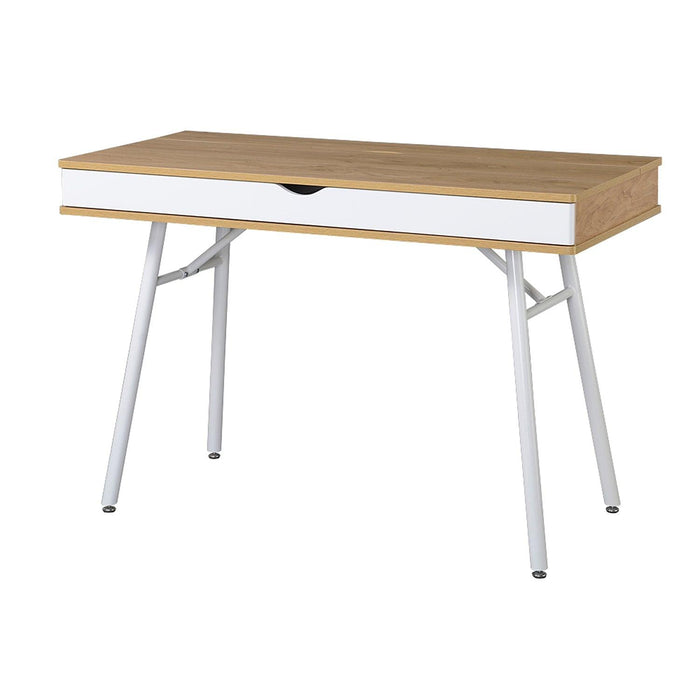 Techni MobiliModern MultiStorage Computer Desk withStorage, Pine