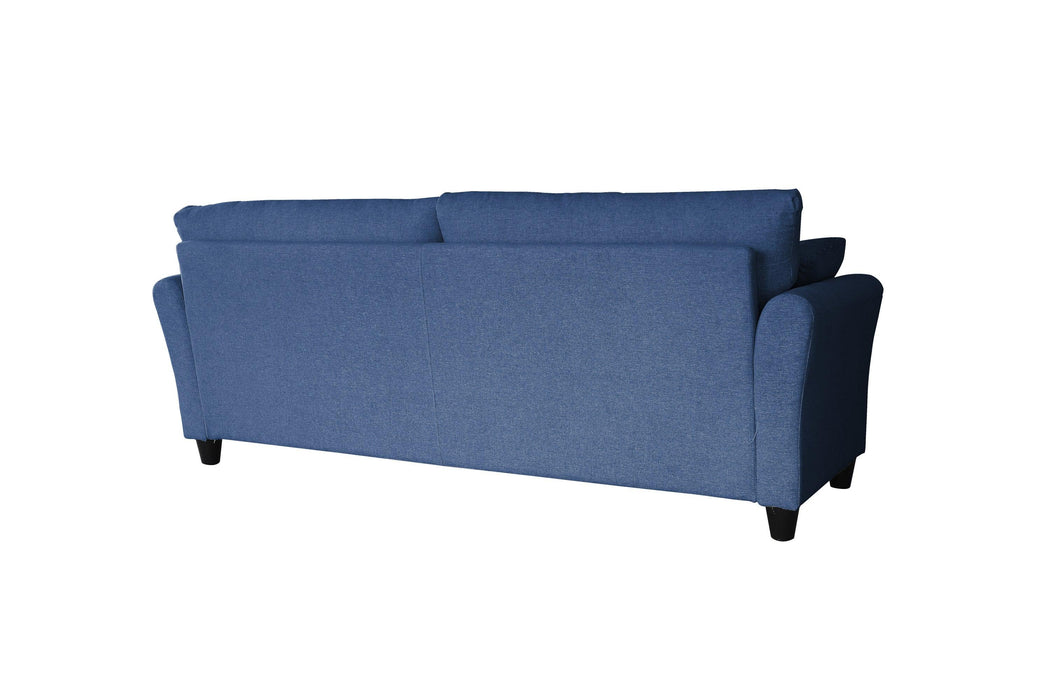 2042 Blue three-seat sofa, linen