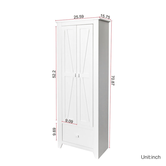 Home  WideStorage Cabinet, 30",WHITE