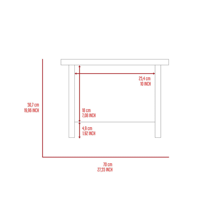 Augusta 2-piece Rectangle Kids Table Set Light Grey and White