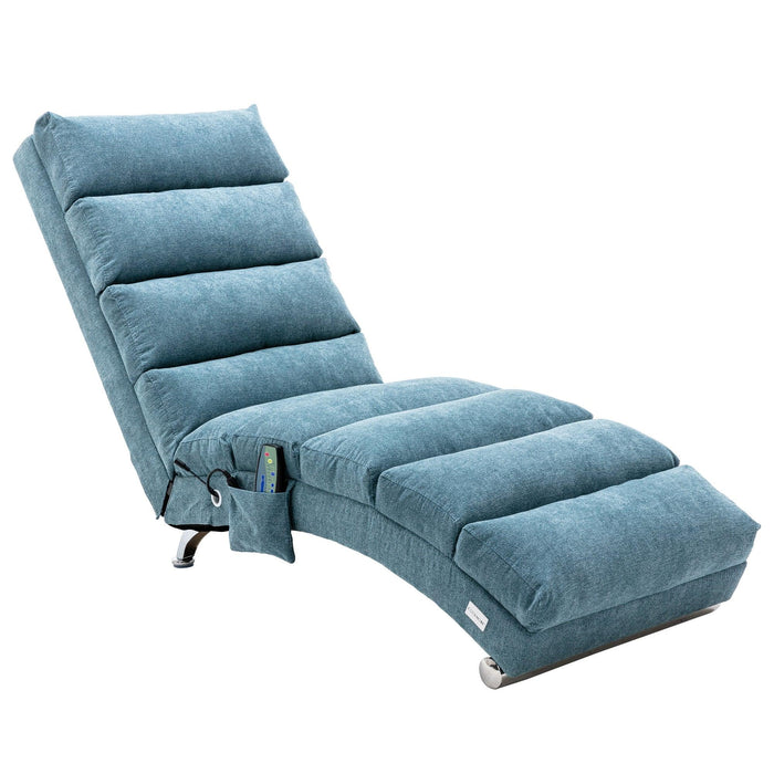 Linen Chaise Lounge Indoor Chair,Modern Long Lounger for Office or Living Room