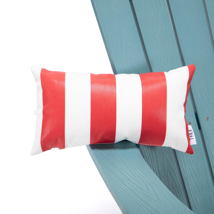 TALE Adirondack Chair Backyard Furniture Painted Seat Pillow Red