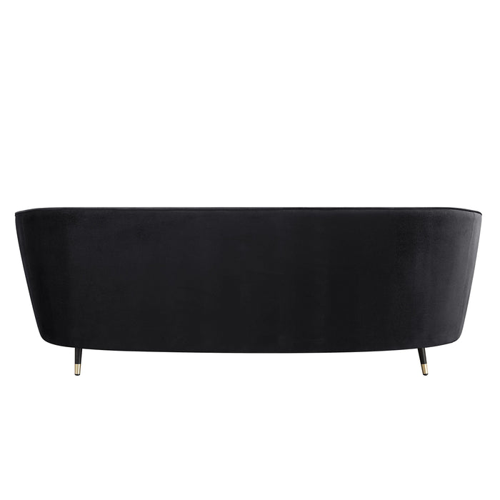 ACME Achim Sofa w/2 Pillows, Black Velvet LV00203