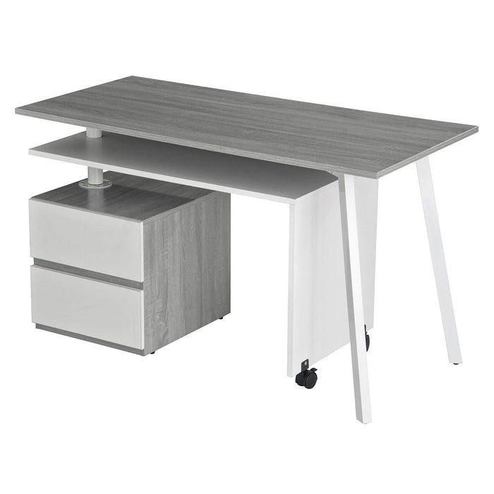 Techni Mobili Rotating Multi-PositionalModern Desk, Grey