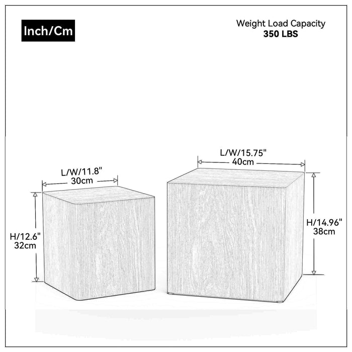 MDF Nesting table/side table/coffee table/end table for living room,office,bedroom Black