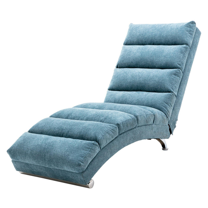 Linen Chaise Lounge Indoor Chair,Modern Long Lounger for Office or Living Room