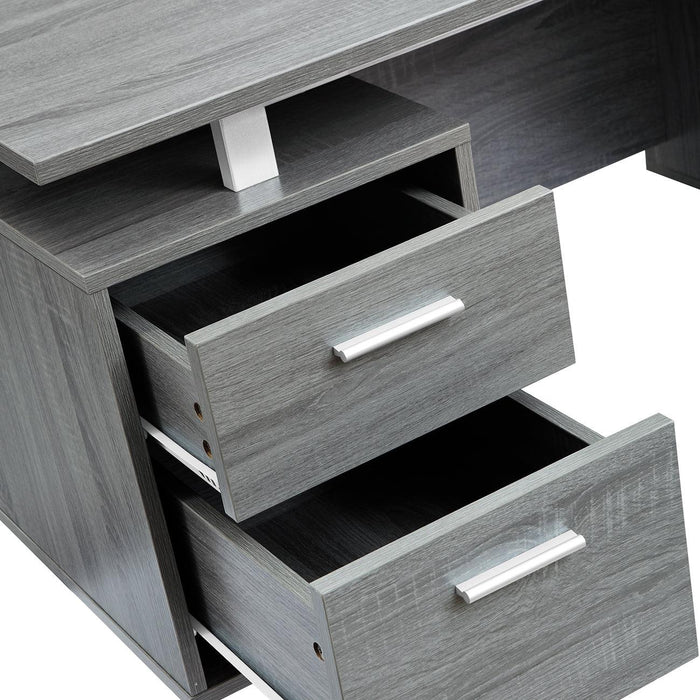 Techni MobiliModern Office Desk withStorage, Grey