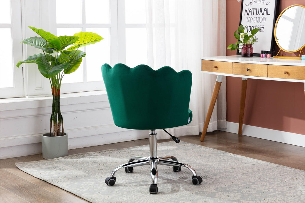 Swivel Shell Chair for Living Room/Bed Room,Modern Leisure office Chair  Green