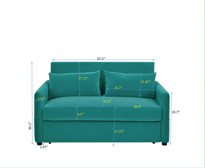 2033 Blue Leisure Love Sofa