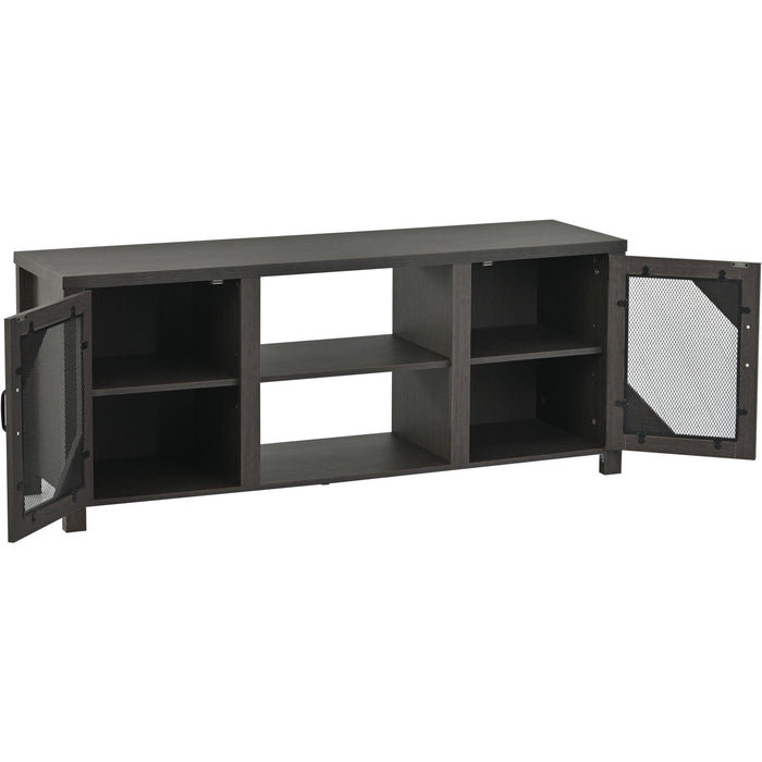 Modern TV Stand for 65'' TV with LargeStorage Space, 3 Levels Adjustable shelves, Magnetic Cabinet Door, Entertainment Center for Living Room, Bedroom