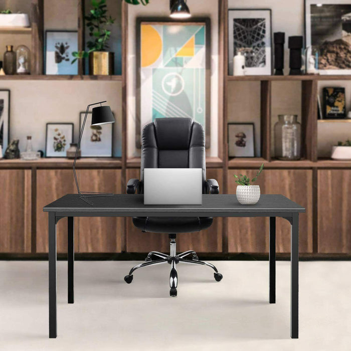 Simple DeluxeModern Design, Simple Style Table Home Office Computer Desk for Working, Studying, Writing or Gaming, Black