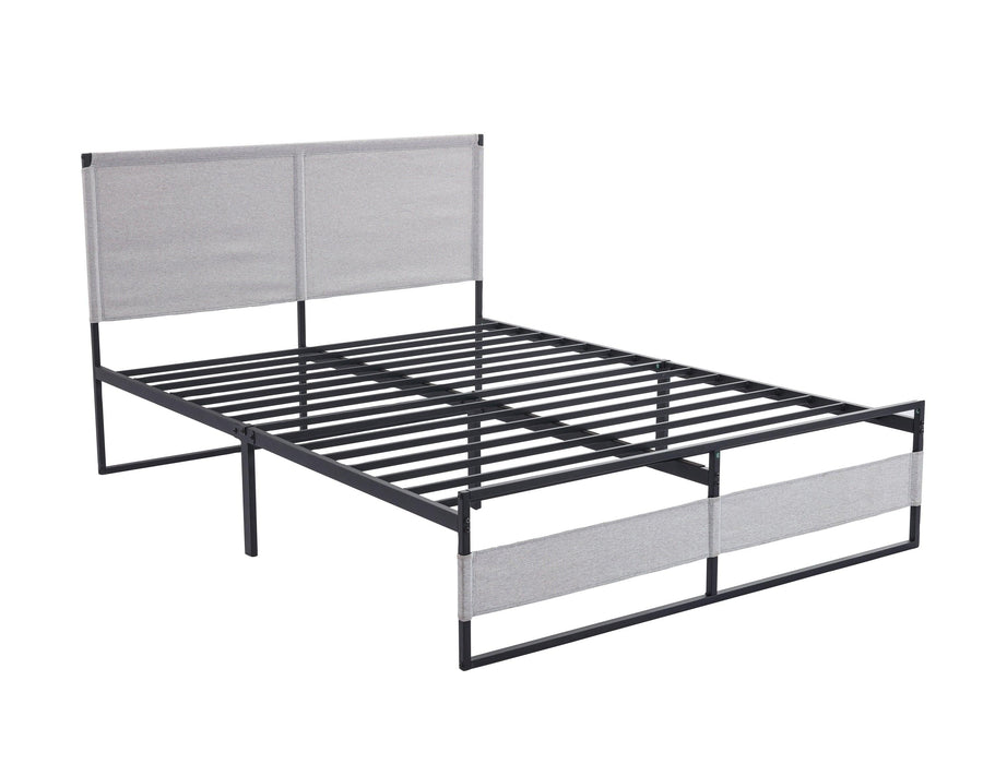 V4 Metal Bed Frame 14 Inch King Size with Headboard and Footboard, Mattress Platform with 12 InchStorage Space