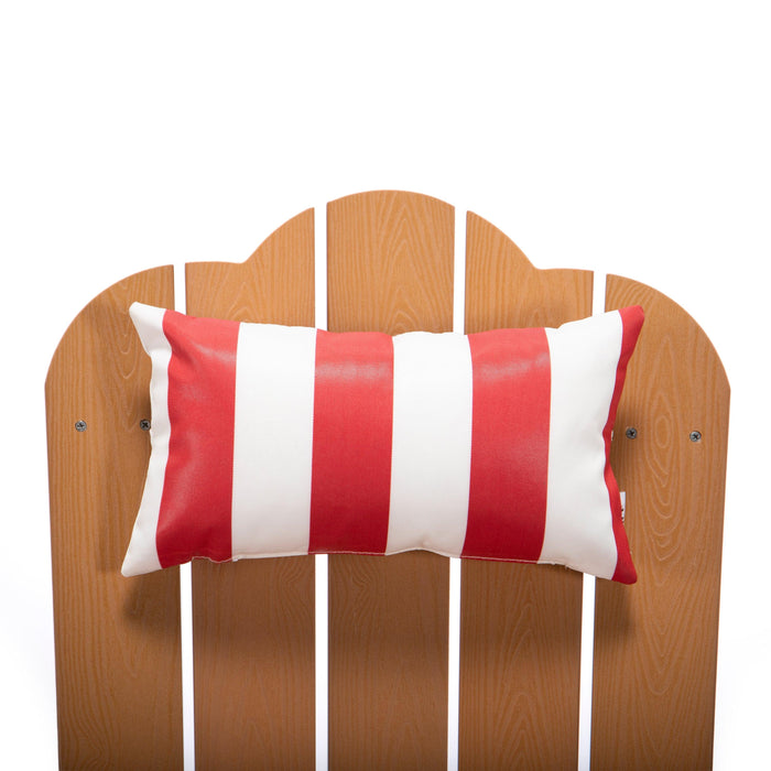 TALE Adirondack Chair Backyard Furniture Painted Seat Pillow Red