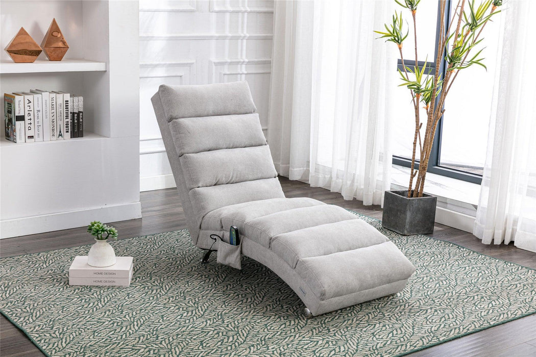 Linen Chaise Lounge Indoor Chair,Modern Long Lounger for Office or Living Room