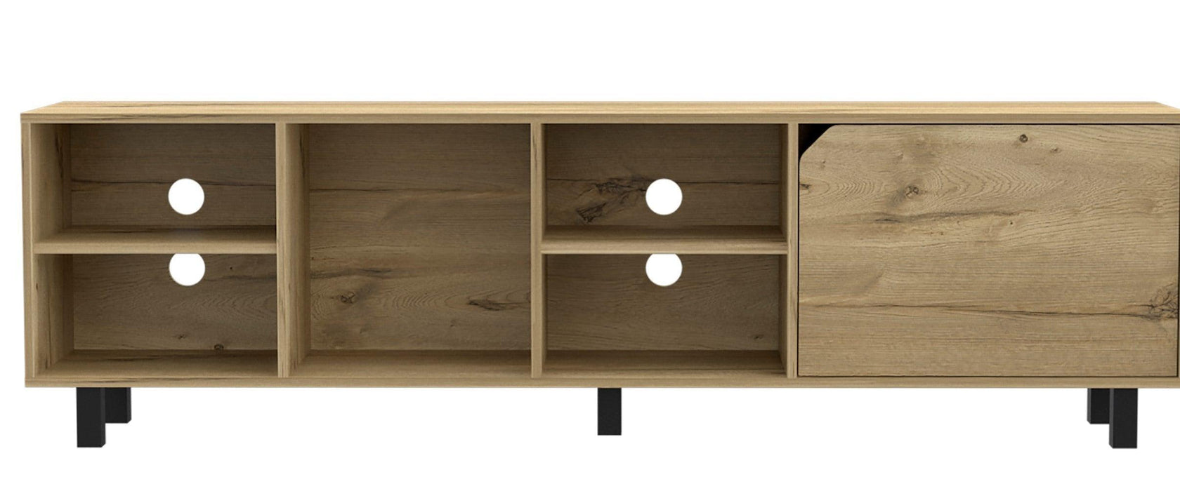 Harwich 5-Shelf TV Stand Light Oak